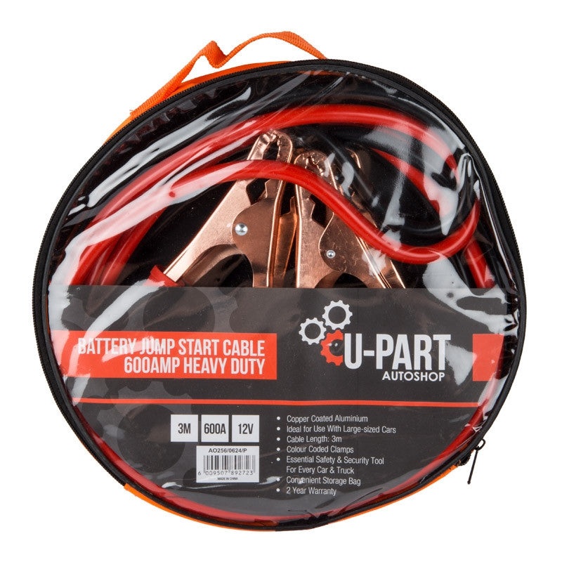 JUMPER CABLE AUTO LIGHT DUTY 200AMP