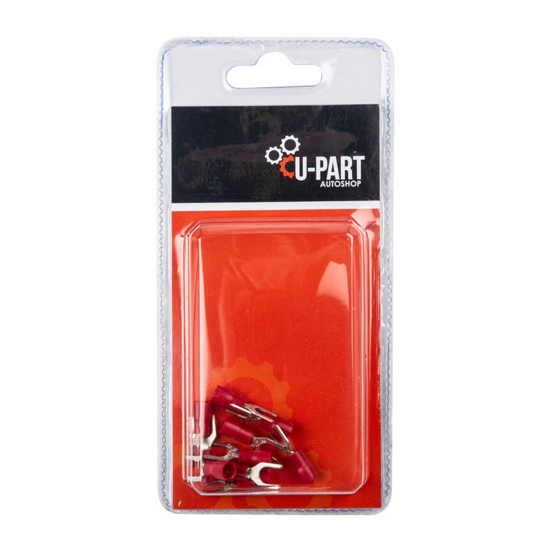 U-PART TERMINAL RED FORK 0.5-1.5MM 5MM