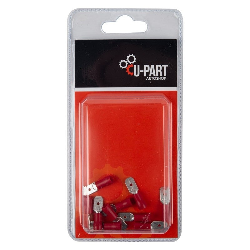 U-PART TERMINAL RED MALE TAB 0.5-1.5MM 6.3M