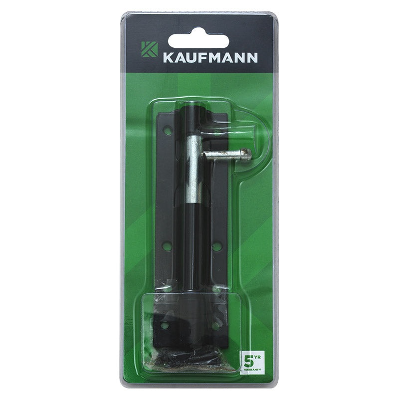 BARREL BOLT BLACK JAPAN 100MM KAUFMANN