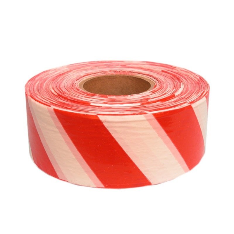BARRIER TAPE RED/WHITE 75MMX100M