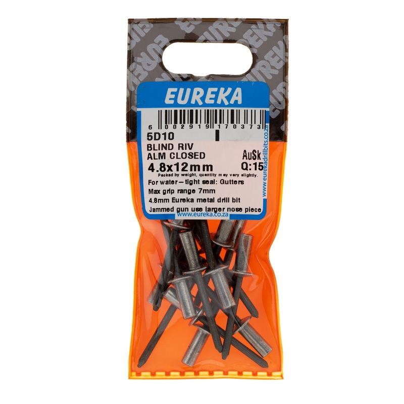 BLIND RIV ALM CLOSED 4.8X12MM Q:15 EUREKA