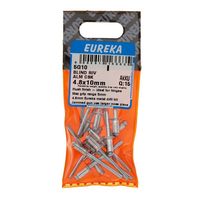 BLIND RIV ALM CSK 4.8X10MM Q:15 EUREKA