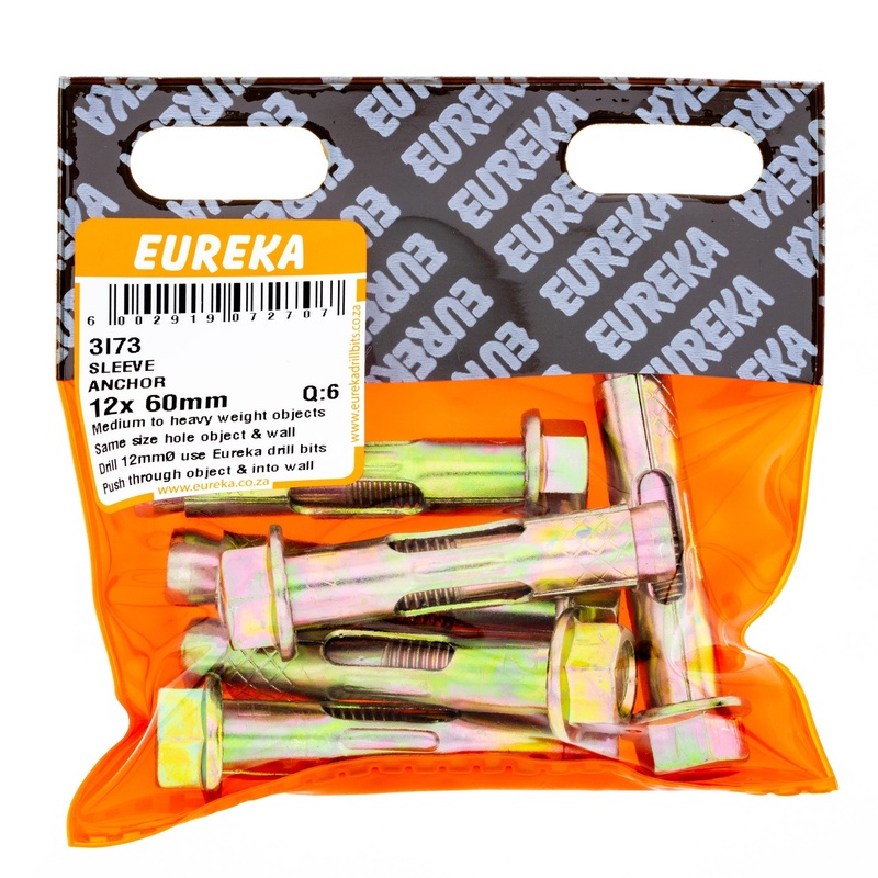 ANCHOR SLEEVE 12X60MM Q:6 EUREKA
