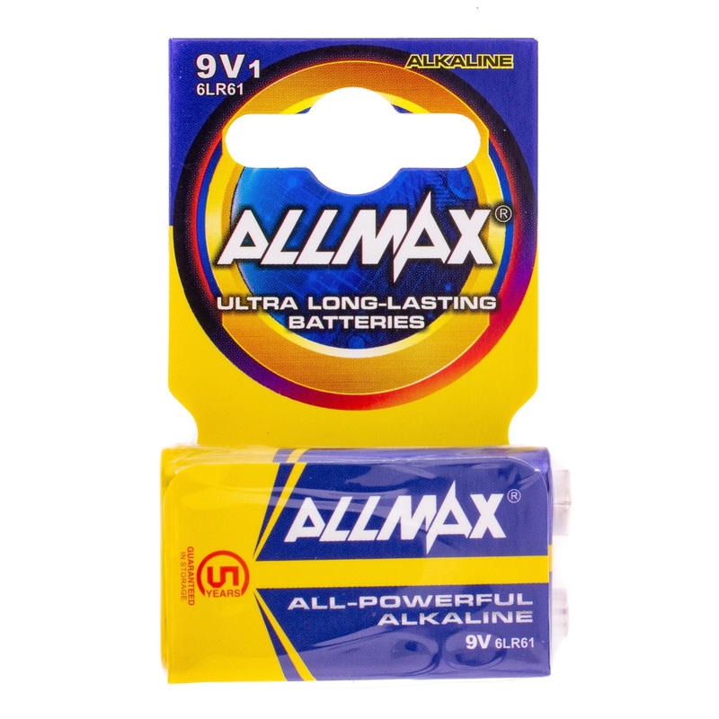 BATTERY 9V 1 PACK SUPER ALKALINE GOLD