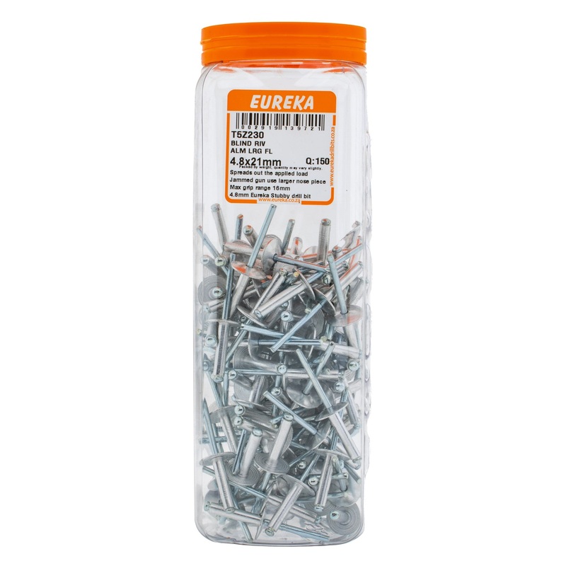 BLIND RIV ALM LRG FL 4.8X21MM Q:150 EUREKA