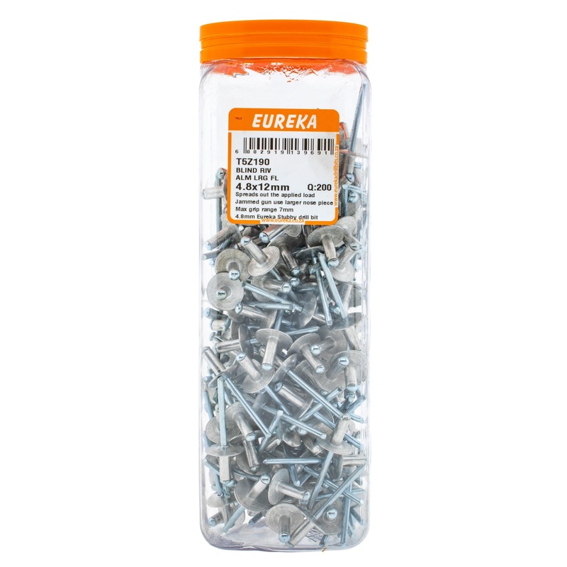 BLIND RIV ALM LRG FL 4.8X12MM Q:200 EURE