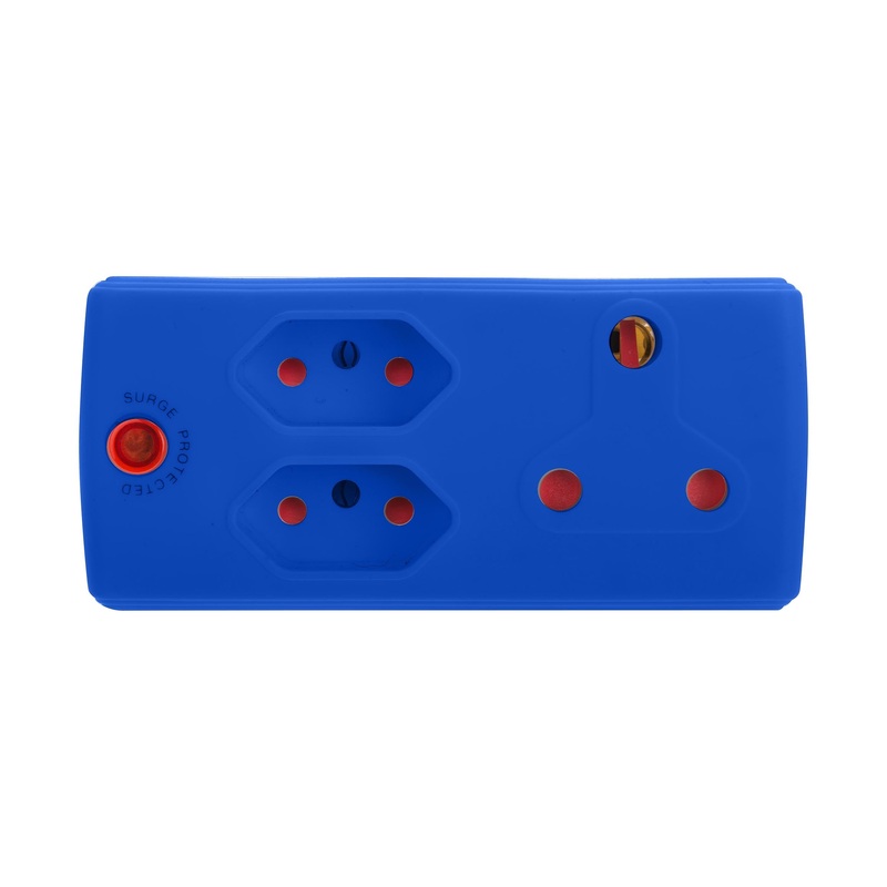 ADAPTOR 1X16A + 2X3PIN BLUE ELECTRICMATE