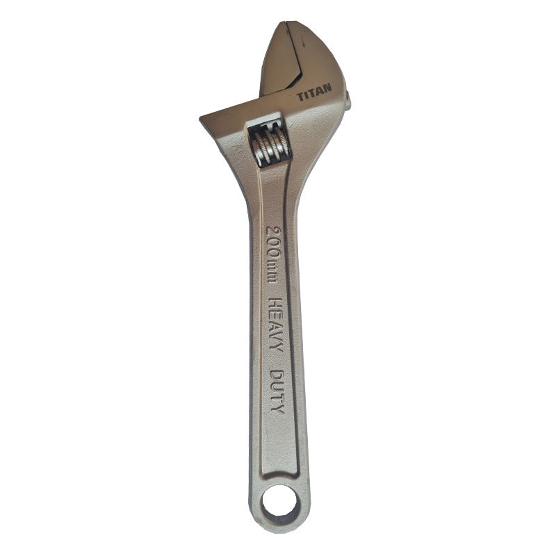 WRENCH ADJ 200MM SATIN FINISH TITAN