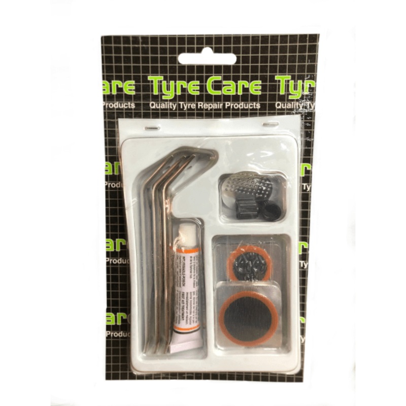 BICYCLE TUBE REPAIR KIT WITH LEVERS TYRE CARE