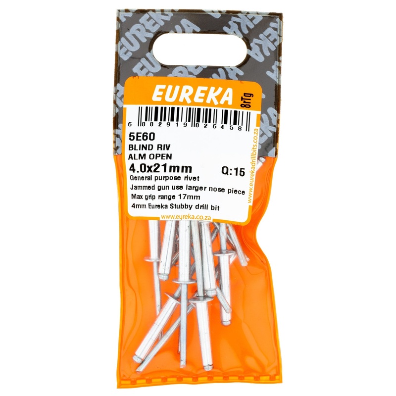 BLIND RIV ALM OPEN 4.0X21MM Q:15 EUREKA