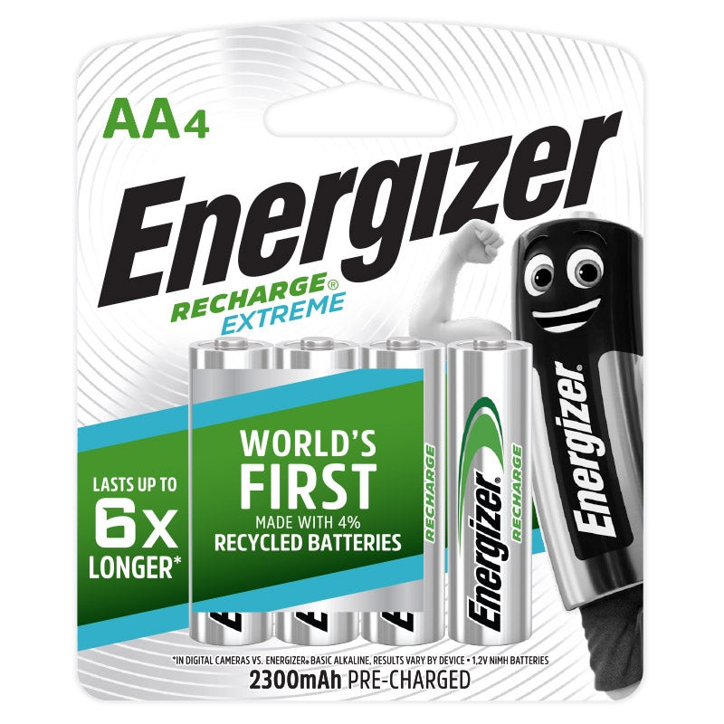 ENERGIZER BATTERY RECHARGE XTREME AA 4PK