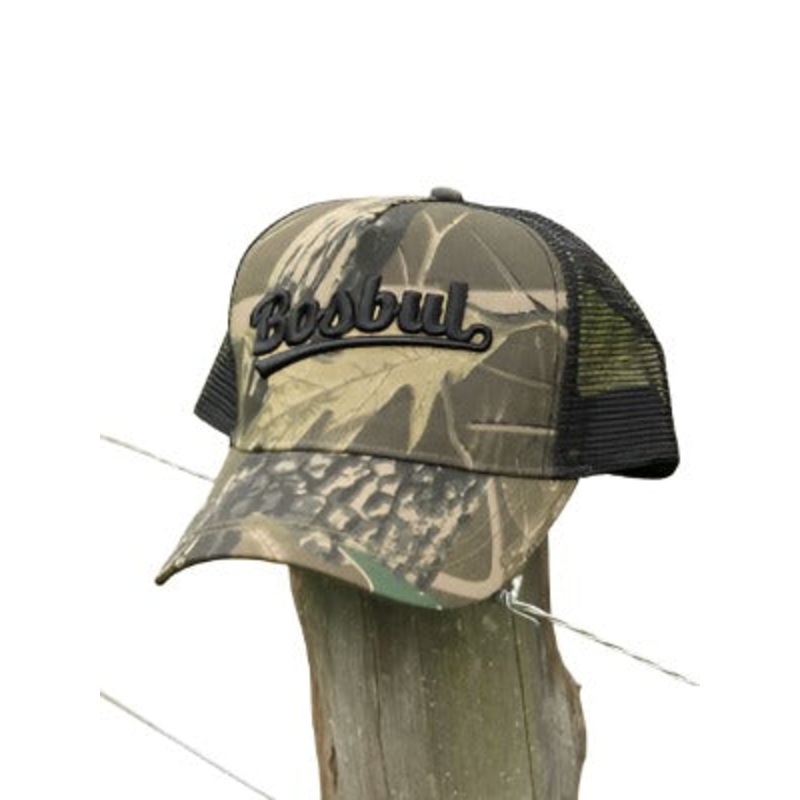 TRUCKER CAP 3D LETTERS BLACK BOSBUL