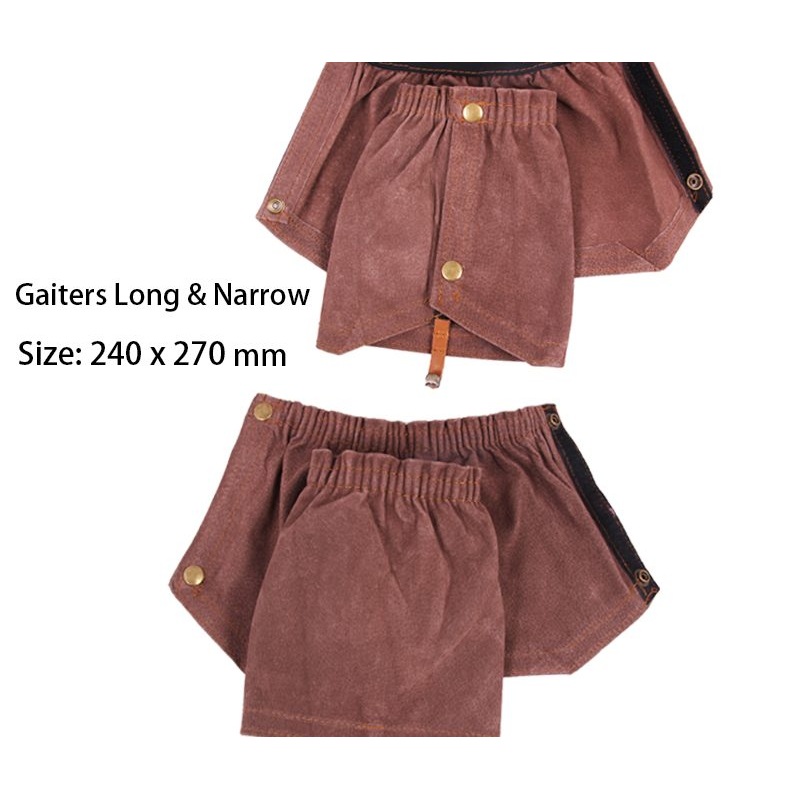 GAITER LONG NARROW BROWN EXCELSIOR