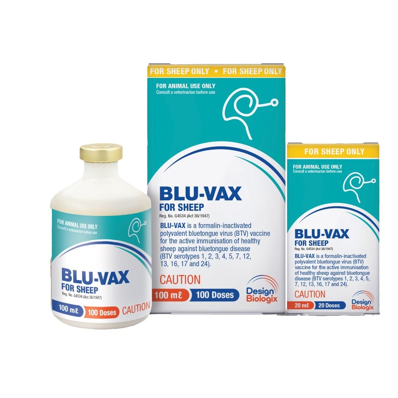 VACCINE BLU-VAX 100D DESIGN BIOLOGIX