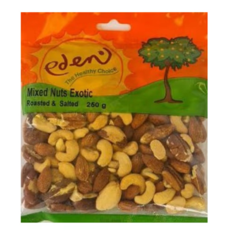 ALMONDS ROASTED AND SALTED 250G EDEN