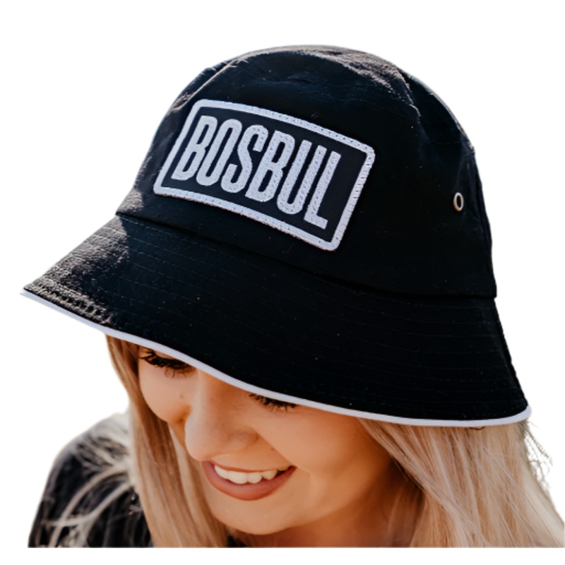 CAP BLACK/WHITE BUCKET HAT BOSBUL