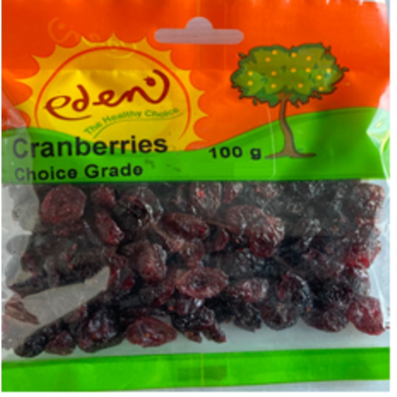 CRANBERRIES 100G EDEN