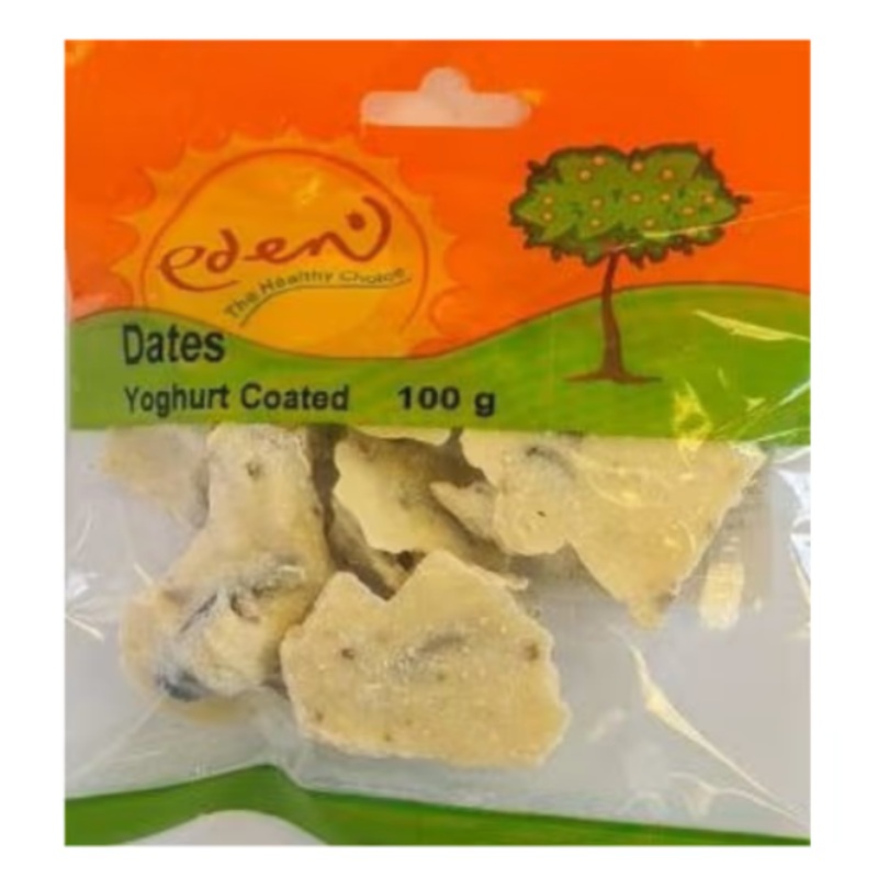 DATES YOGURT COATED 100G EDEN