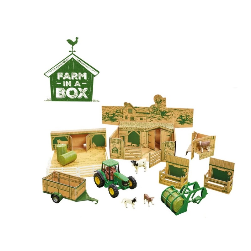 TOY FARM IN A BOX JOHN DEERE