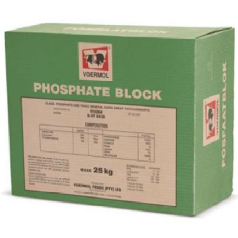 BLOCK PHOSPHATE 25KG VOERMOL