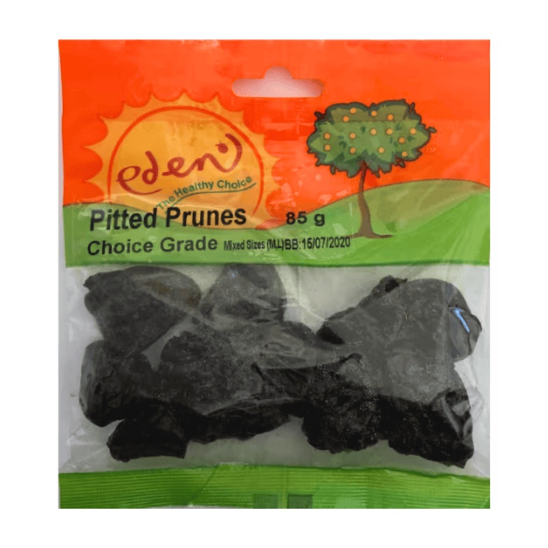 EDEN PRUNES PITTED 100G
