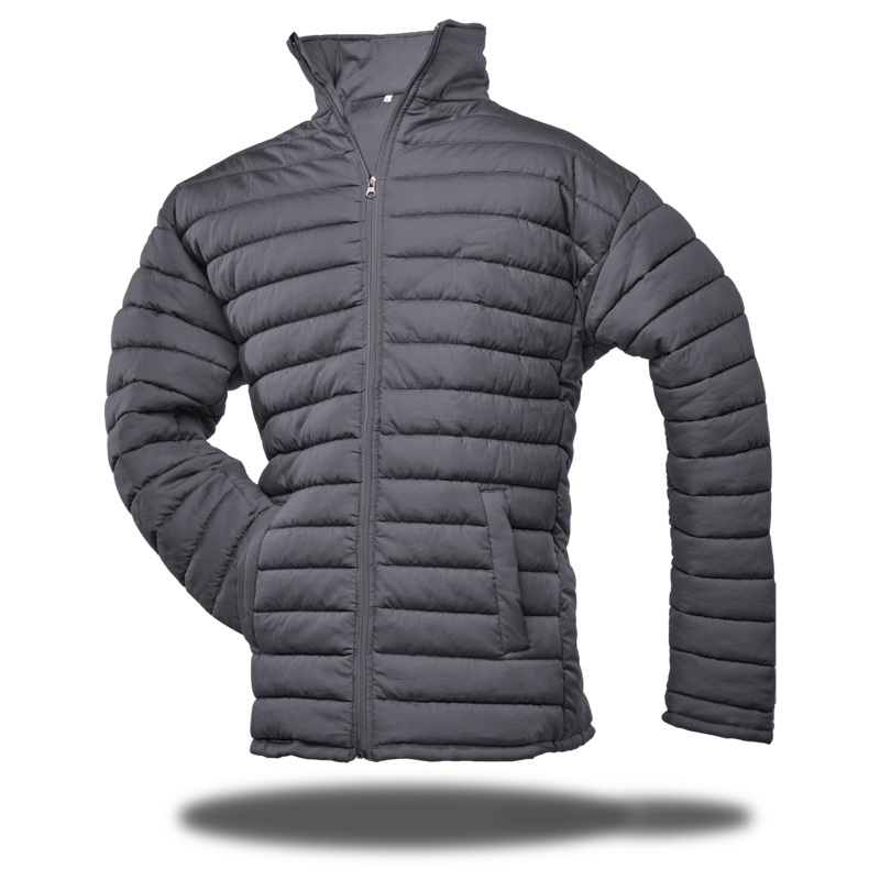 RIPSTOP PUFFER JACKET CHARCOAL  RUGGEDWEAR