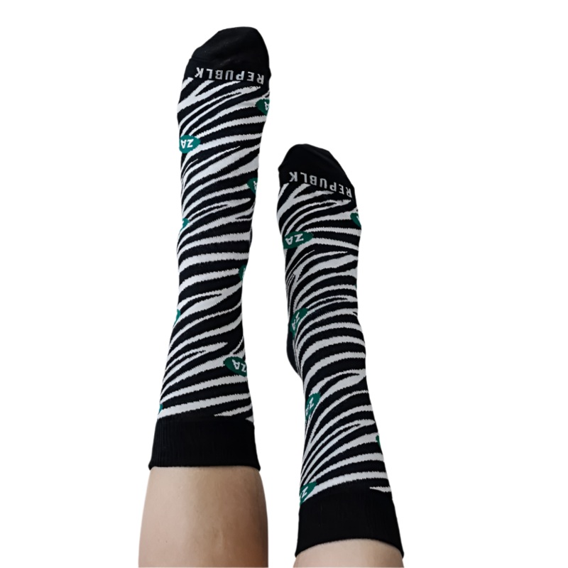 SOCK REPUBLK ZEBRA