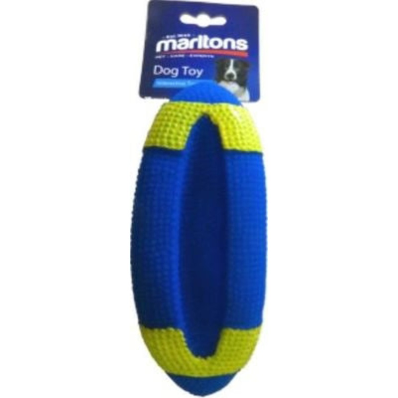 VINYL RUGBY BALL 18CM MARLTONS