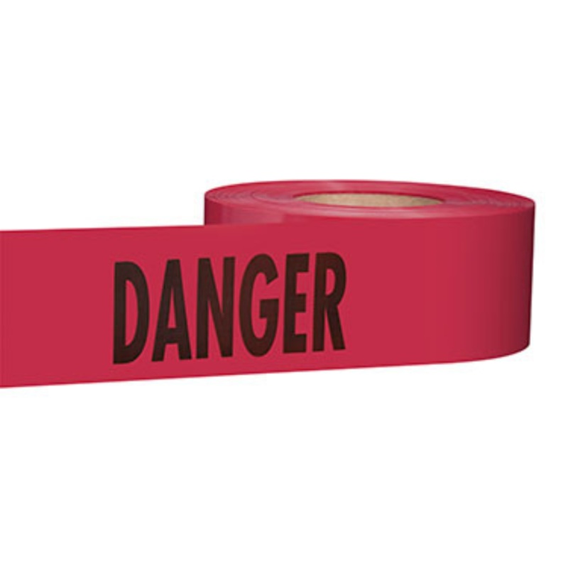 3X1000 Danger Red 2Mil Tape