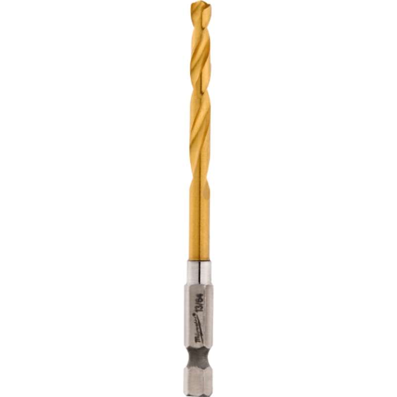 13/64 SHOCKWAVE Impact Duty RED HELIX Titanium Drill Bit