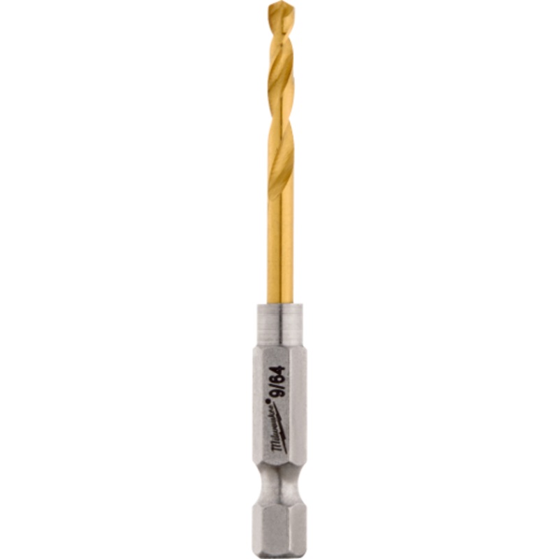 9/64 SHOCKWAVE Impact Duty RED HELIX Titanium Drill Bit