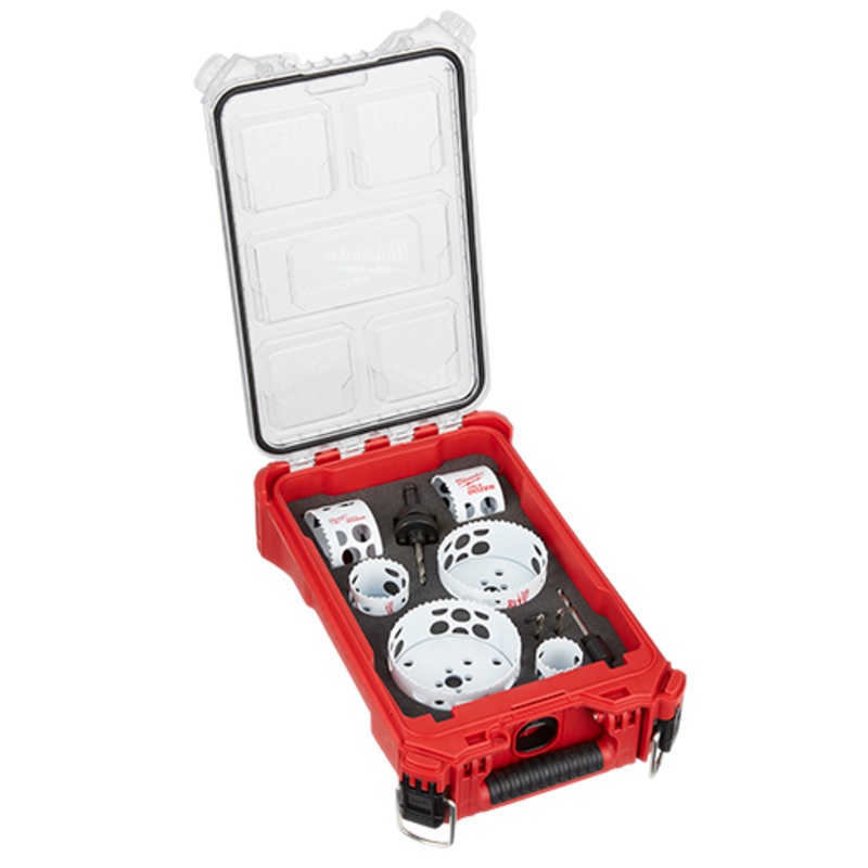 HOLE DOZER Bi-Metal Hole Saw Kit with PACKOUT Compact Organizer – 10PC