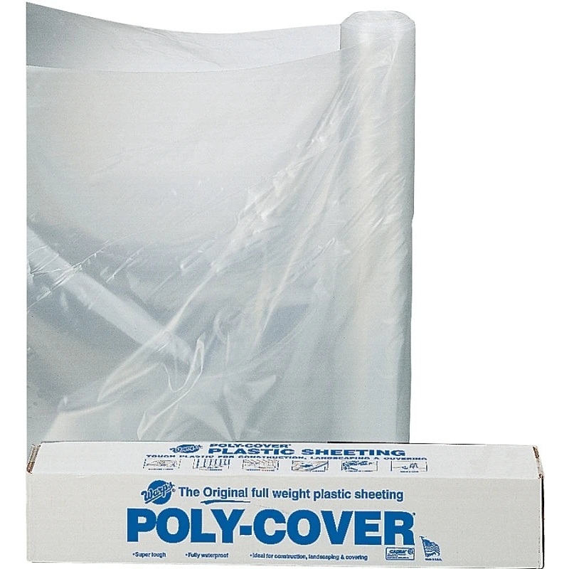 Clear Polyethylene Film Roll 20′ X 100′