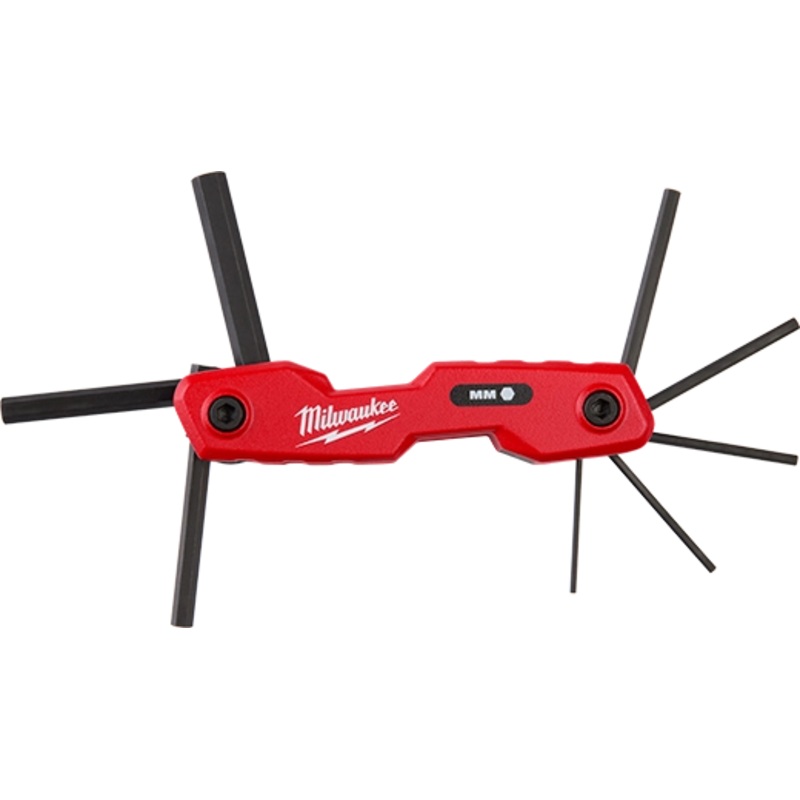 8-Key Folding Hex Key Set – Metric