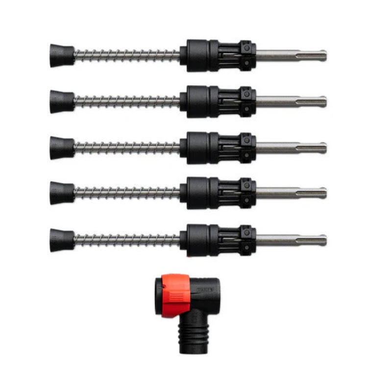 1/4 x 4x 9 AMPED Rebar Demon SDS-Plus 4-Cutter Full Carbide Head Dust Extraction Hammer Drill Bit
