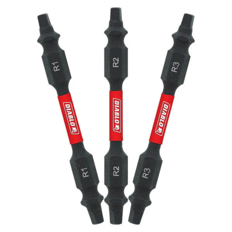 2-1/2 Double-Ended Square Drive Bit 1PK
