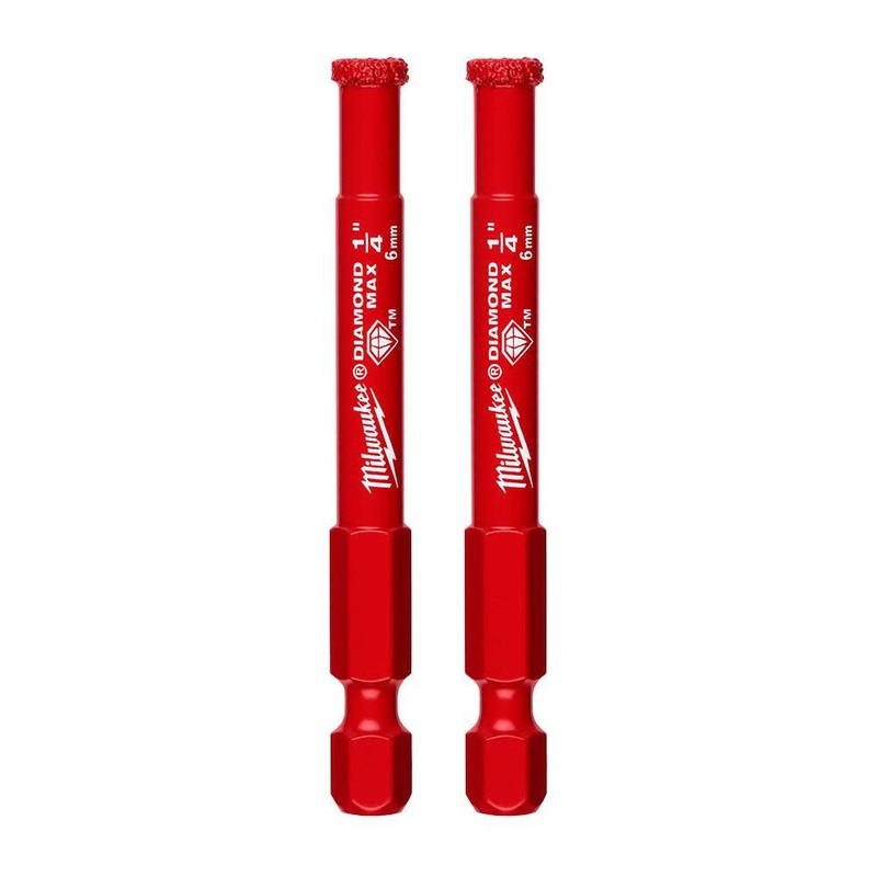Milwaukee 1/4 Diamond Max Hole Saw Bits – 2PK