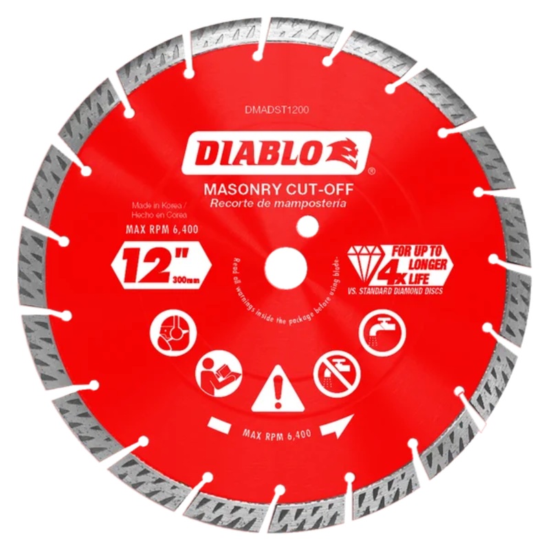 12 Diamond Turbo Masonry Cut-Off Blade