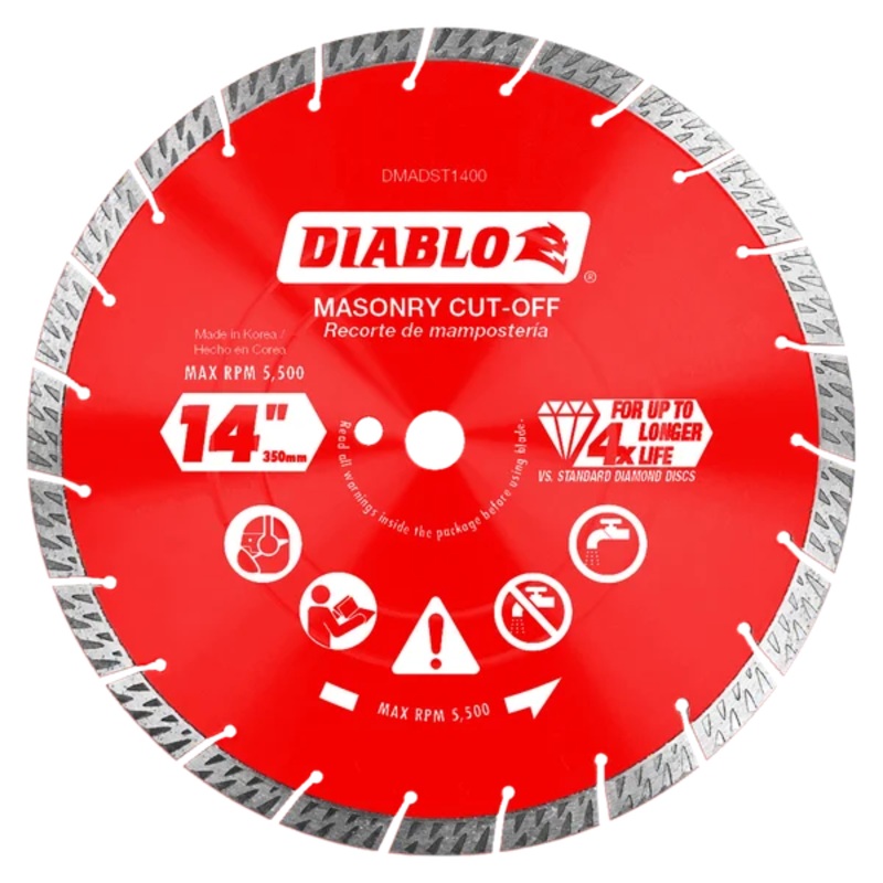 14 Diamond Segmented Turbo Masonry Cut-Off Blade