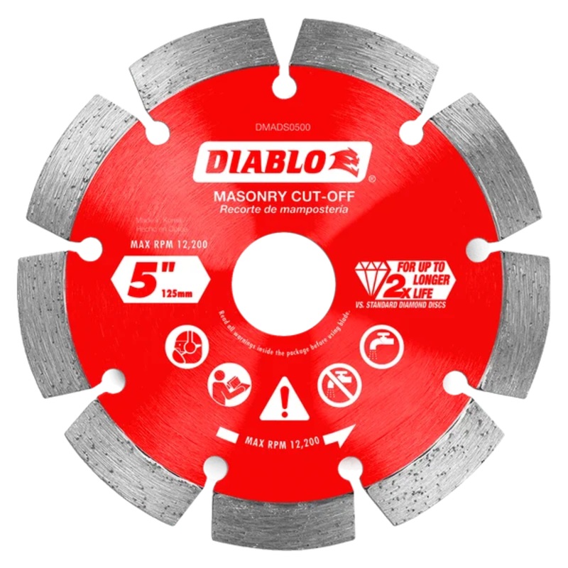 5 Diamond Segmented Masonry Cut-Off Blade