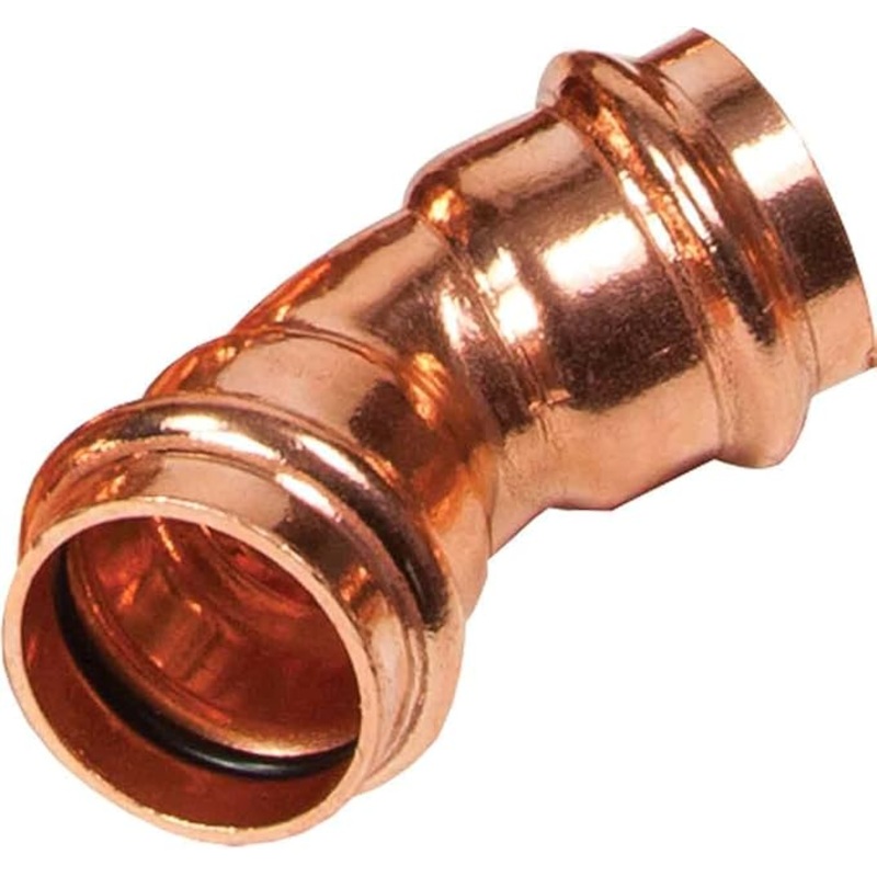 1 in. x 1 in. Copper 45-degree Press x Press Elbow Fitting