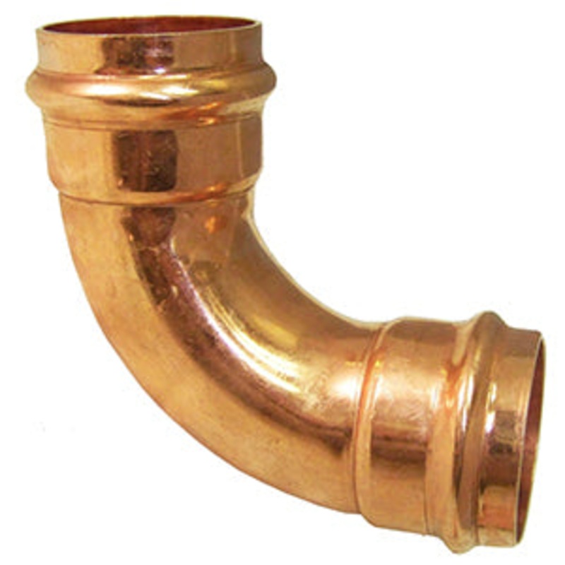 1 in. x 1 in. Copper 90-degree Press x Press Elbow Fitting