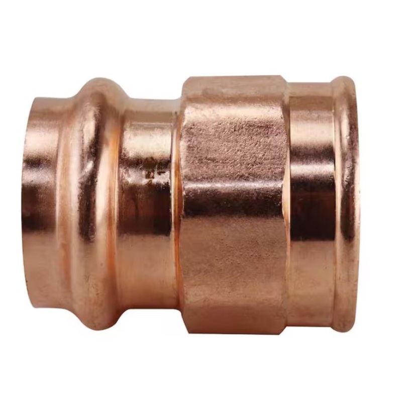 1 in. x 1 in. Copper Press x FPT Adapter