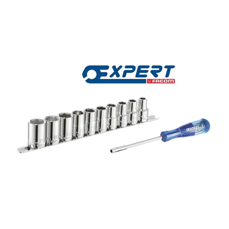 1/2 Socket Set – Metric – 10 Pieces + Bit Driver