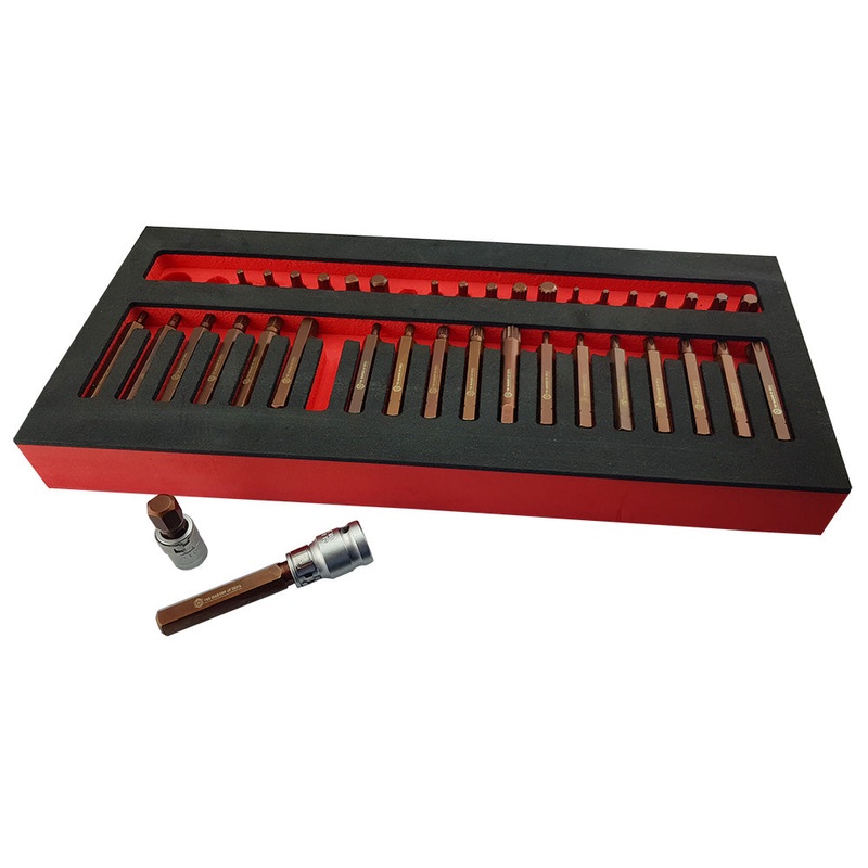40pc Heavy Duty S2 Bit Set Hex / Torx (Star) / Spline (XZN) Britool Hallmark