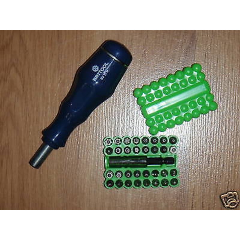 Britool 30mm Screwdriver Bit Driver + 33pc Bit Set**