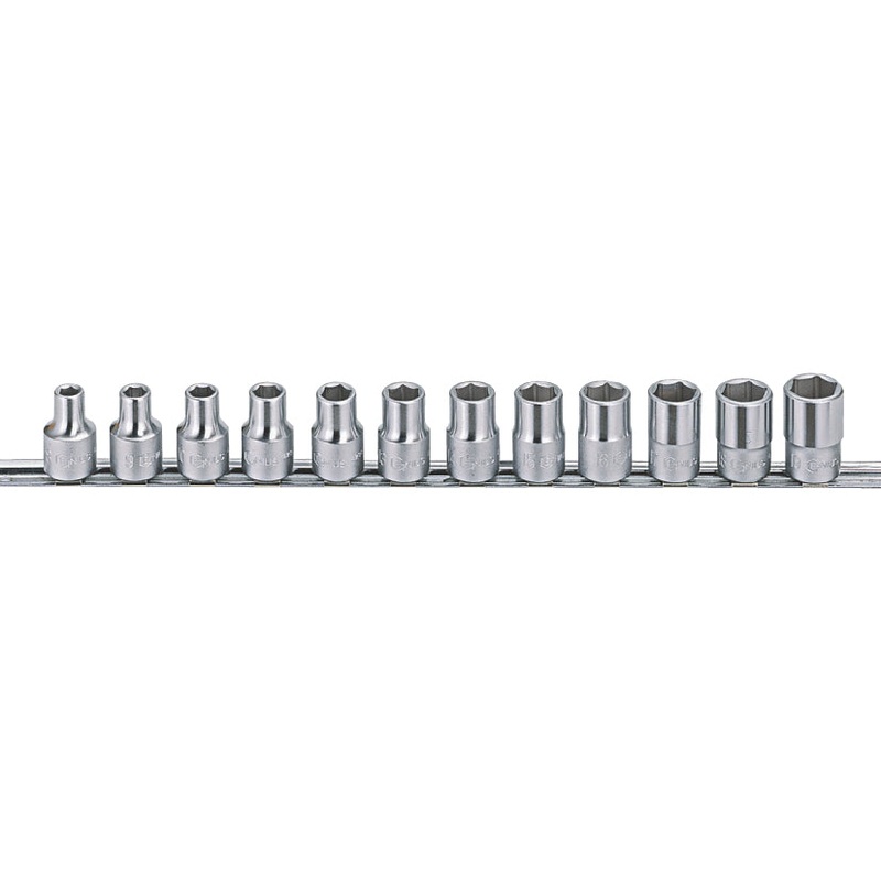 1/2 Socket Set (6 Point) 8-19mm From Genius Tools