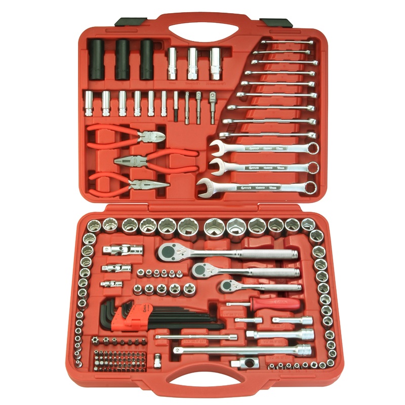 1/4, 3/8 & 1/2 Socket & Accessory Set Genius Tools