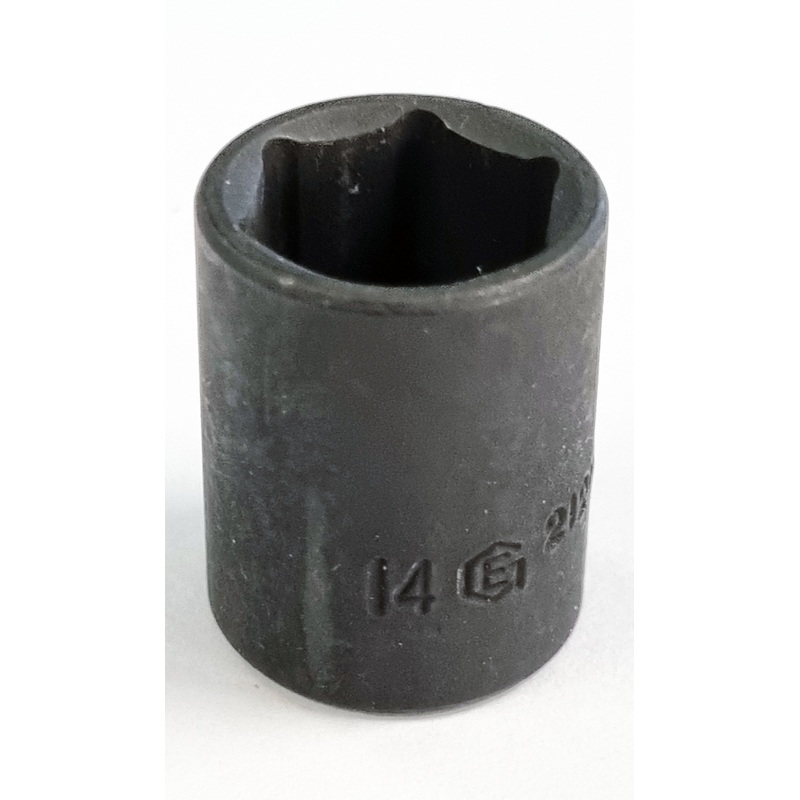 1/4Sd 14mm Hexagon Impact Socket Standard Depth From Genius Tools – 212514